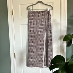 Urban Outfitters Triangular Pattern Skirt in Black, White, and Red